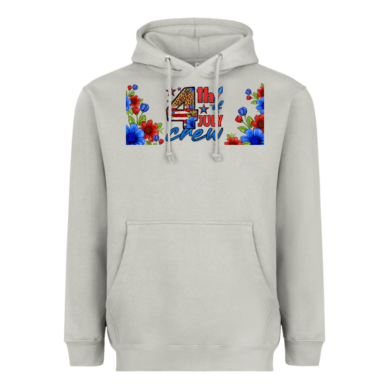 Floral 4th Of July Crew 16oz Libbey Cup Heavyweight Hoodie by HRA Design Shop | Teevron