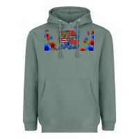 Sage floral 4th of july crew 16oz libbey cup Heavyweight Hoodie - HRA Design Shop
