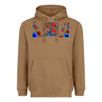 Toasted Coconut floral 4th of july crew 16oz libbey cup Heavyweight Hoodie - HRA Design Shop