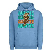 Pigment Pebble Blue auntıe with lightning bolt Urban Hoodie - MaliasSmallBusiness
