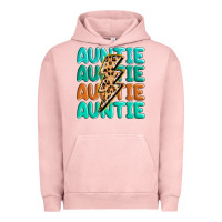 Pigment Salmon auntıe with lightning bolt Urban Hoodie - MaliasSmallBusiness