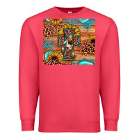 Cardinal leopard cross sunflower Premium Sweatshirt - JahusDesignShop