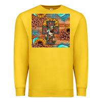 Lemon leopard cross sunflower Premium Sweatshirt - JahusDesignShop