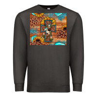 Smoke leopard cross sunflower Premium Sweatshirt - JahusDesignShop