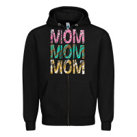 Black mom mom mom mothers day Zipper Hoodie - texasbilliewilder