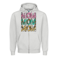 Dove Grey mom mom mom mothers day Zipper Hoodie - texasbilliewilder
