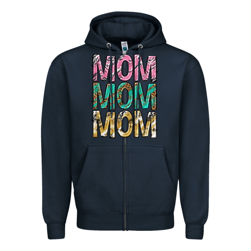 Mom Mom Mom Mothers Day Zipper Hoodie by texasbilliewilder | Teevron