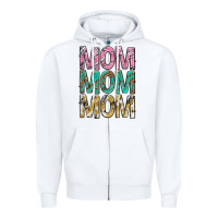 White mom mom mom mothers day Zipper Hoodie - texasbilliewilder