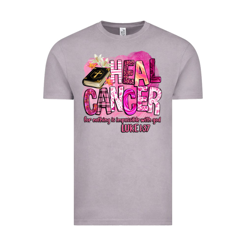 Heal Cancer For Nothing Is Impossible With God Vintage Tee by BarkalooDesign | Teevron