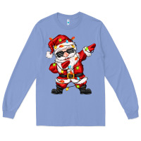 Colony Blue dabbing santa with christmas lights Long Sleeve Tee - Zillion Design Studio
