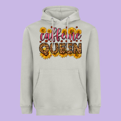 Caffeine Queen Heavyweight Hoodie Designed By Hra Design Shop