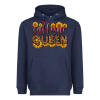 Navy caffeine queen Heavyweight Hoodie - HRA Design Shop