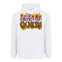 White caffeine queen Heavyweight Hoodie - HRA Design Shop