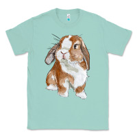 Seafoam cute bunny Classic Tee - RanaPortraitStore