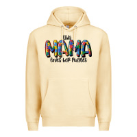 Pina Colada this mama loves her puzzle Premium Hoodie - MaliasSmallBusiness