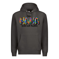 Smoke this mama loves her puzzle Premium Hoodie - MaliasSmallBusiness