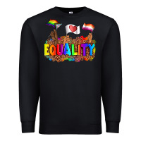 Black equality pride flags Premium Sweatshirt - AdoDesignShop