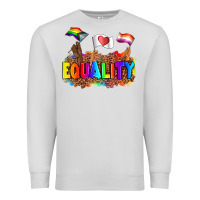 Dove Grey equality pride flags Premium Sweatshirt - AdoDesignShop