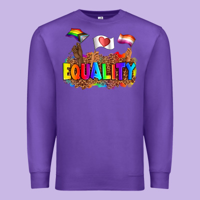 Equality Pride Flags Premium Sweatshirt Designed By Adodesignshop