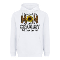 White i have two titles mom and grmmh and i rock them both Heavyweight Hoodie - CowhideDigitalArt