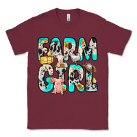 Burgundy farm girl Classic Tee - Zillion Design Studio