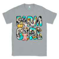 Heather Grey farm girl Classic Tee - Zillion Design Studio