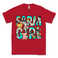 Red farm girl Classic Tee - Zillion Design Studio