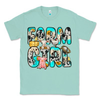 Seafoam farm girl Classic Tee - Zillion Design Studio