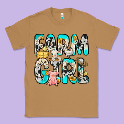 Farm Girl Classic Tee Designed By Zillion Design Studio