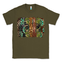Army Green western camouflage brushstroke Classic Tee - BarkalooDesign