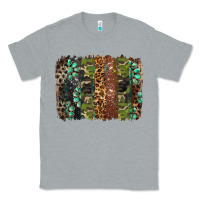 Heather Grey western camouflage brushstroke Classic Tee - BarkalooDesign
