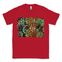 Red western camouflage brushstroke Classic Tee - BarkalooDesign