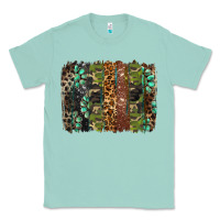 Seafoam western camouflage brushstroke Classic Tee - BarkalooDesign