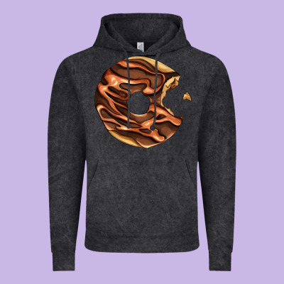 Chocolate Donut Vintage Hoodie Designed By Adodesignshop