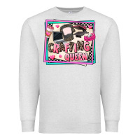Oatmeal Heather crafting queen Premium Sweatshirt - AdoDesignShop