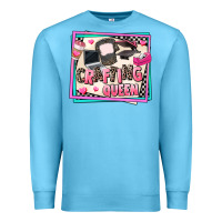 Ocean Blue crafting queen Premium Sweatshirt - AdoDesignShop