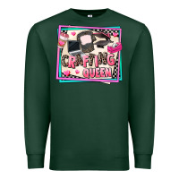 Sports Green crafting queen Premium Sweatshirt - AdoDesignShop