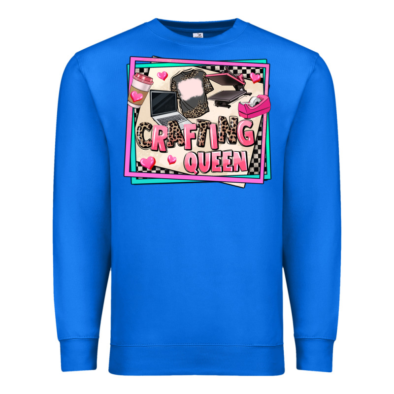 Crafting Queen Premium Sweatshirt by AdoDesignShop | Teevron