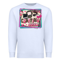 White crafting queen Premium Sweatshirt - AdoDesignShop