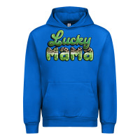 Cobalt lucky mama Urban Hoodie - MaliasSmallBusiness