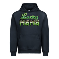 Navy lucky mama Urban Hoodie - MaliasSmallBusiness