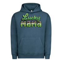 Pigment Midnight Navy lucky mama Urban Hoodie - MaliasSmallBusiness