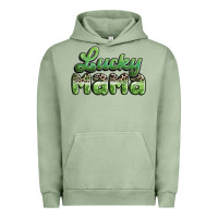 Pigment Oil Green lucky mama Urban Hoodie - MaliasSmallBusiness