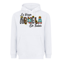 White la mejor abuela de todas Heavyweight Hoodie - CowhideDigitalArt