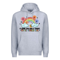 Heather Grey gay pride Premium Hoodie - MaliasSmallBusiness