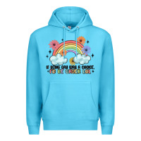 Ocean Blue gay pride Premium Hoodie - MaliasSmallBusiness