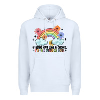 White gay pride Premium Hoodie - MaliasSmallBusiness