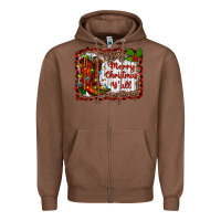 Chestnut merry christmas yall Zipper Hoodie - RanaPortraitStore