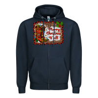 Navy merry christmas yall Zipper Hoodie - RanaPortraitStore