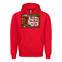 Red merry christmas yall Zipper Hoodie - RanaPortraitStore